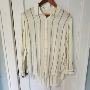 PHILOSOPHY 3/4 sleeve button up